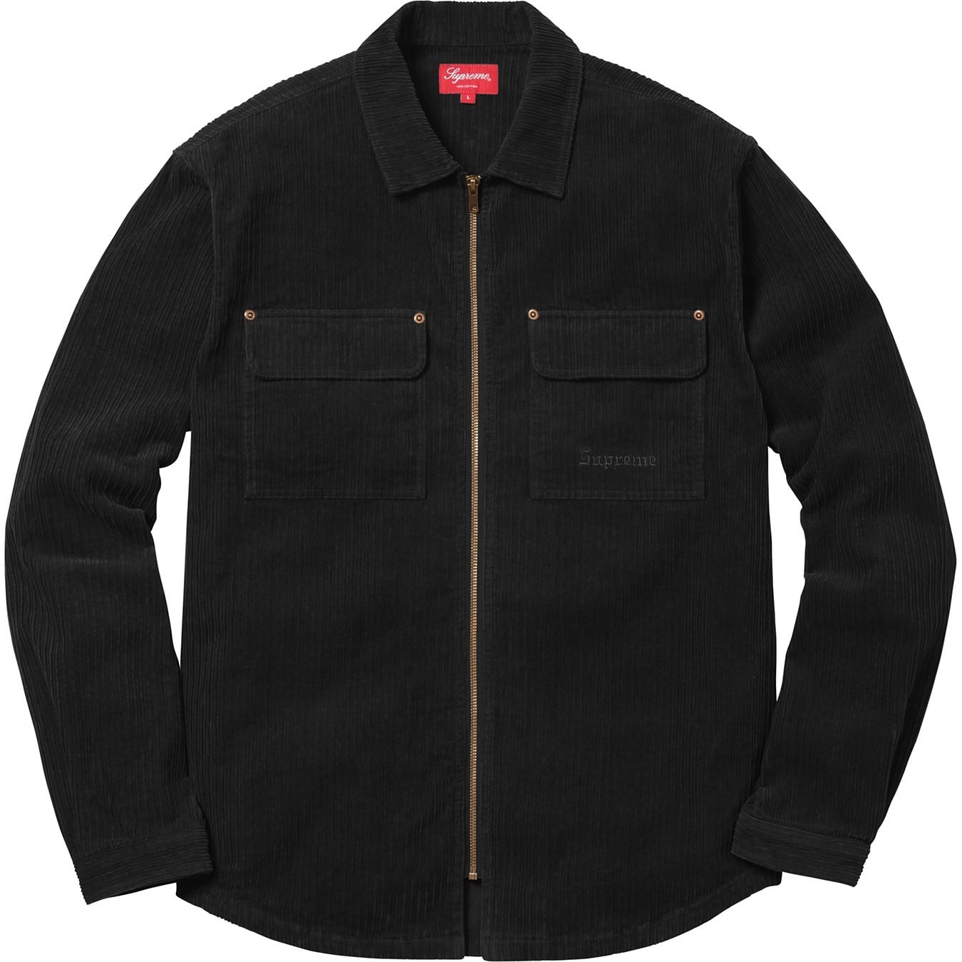 Corduroy Zip Up Shirt view 6